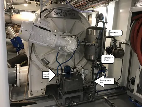 Maskineri til levende fiskepumpe